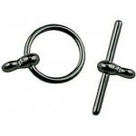 Toggle clasp black plated