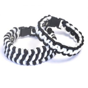 Paracord Bracelets Kit Black and White