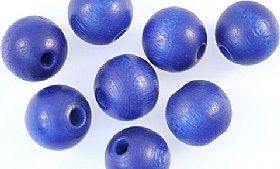 Round Coloured Wooden Beads