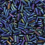 Iridescent Bugle Beads