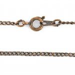 18 inch Curb Chain Antique Copper Plated