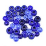 Czech glass seed bead blue mix