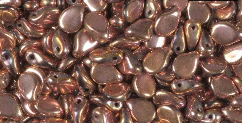 Iridescent Copper Preciosa Pip Beads