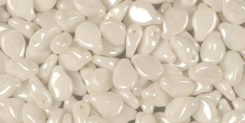 Pearl White Preciosa Pip Beads