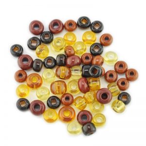 topaz czech glass seed bead mix