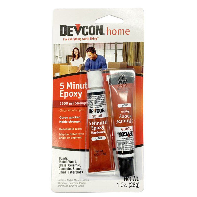 Devcon 5 minute epoxy resin 2 part glue