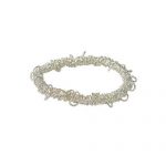 Elasticated Charm Bracelet Silver Plated