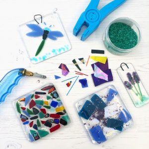 Fused Glass Coasters and Hangings