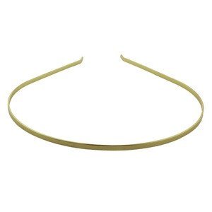 Small Plain Head Band Gold Plated