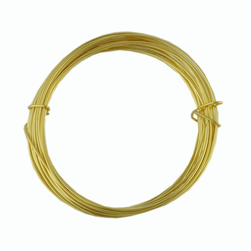 1mm gold plated craft wire - 18 gauge craft wire