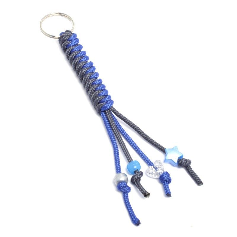 Grey and Royal Blue Paracord Snake Knot Keyring Kit - The Bead Shop  Nottingham Ltd