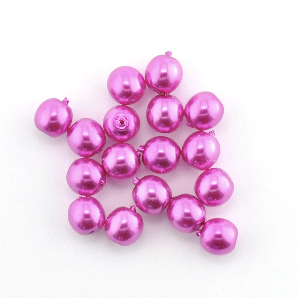 4mm Glass Beads 4805 Fuchsia Pearl - The Bead Shop Nottingham Ltd