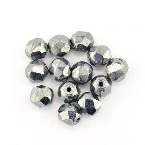 Gutermann 6mm faceted glass beads