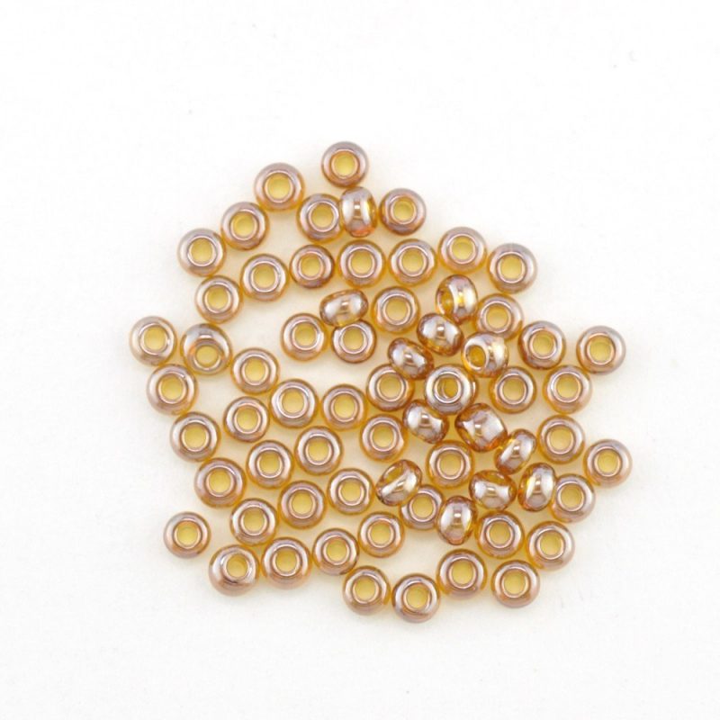 Size 11/0 Seed Beads 2046 Dark Amber