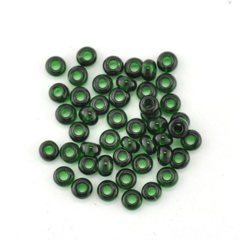 Size 9/0 Washable Seed Beads 7875 Dark Emerald