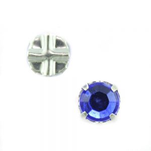 7mm Sew On Crystals 6655 Sapphire*