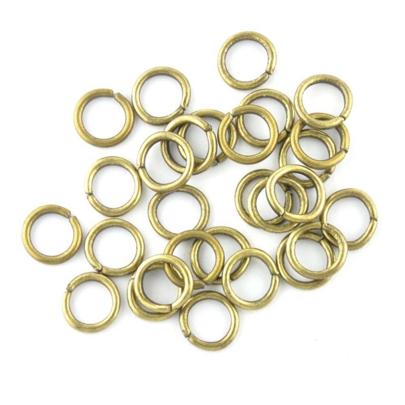 Nostalgia Beads 5.5mm Jump Ring Antique Gold*