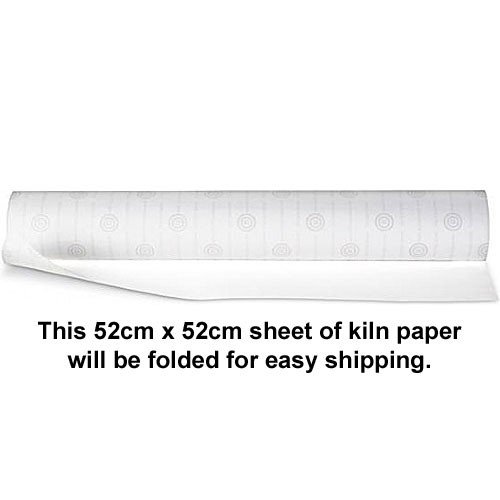 Folded Bullseye ThinFire Kiln Shelf Paper 52cm x 52cm The Bead Shop