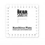 The Beadsmith Kumihimo square plate for flat braiding