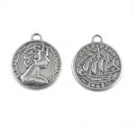 halfpenny coin pendant charm