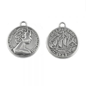 halfpenny coin pendant charm