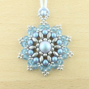 Mandala Pendant Necklace Kit - Ice