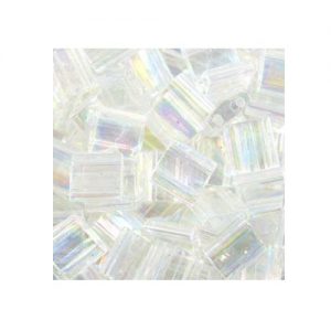 TL250 Iridescent Crystal Miyuki Tila Beads