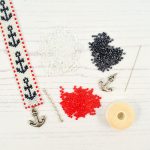 peyote beadweaving nautical anchor bracelet kit