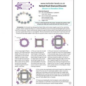 Netted Rivoli Diamond Bracelet - Pattern