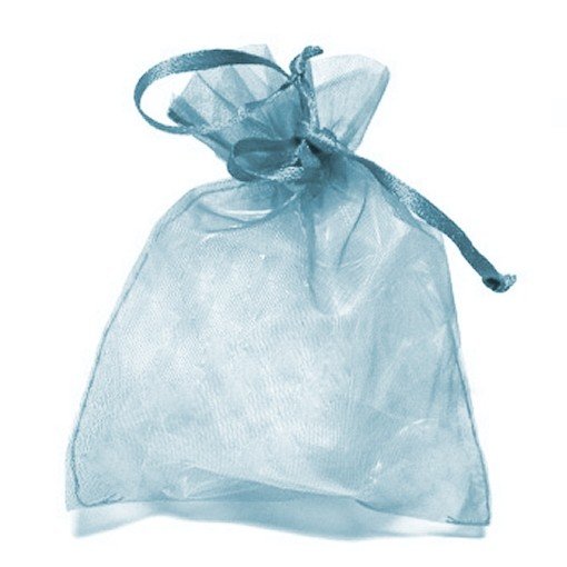 Light Blue Organza Drawstring Chiffon Gift Bag The Bead Shop