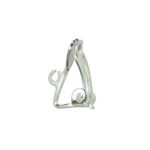 Earring Clip Ornate Silver Plated