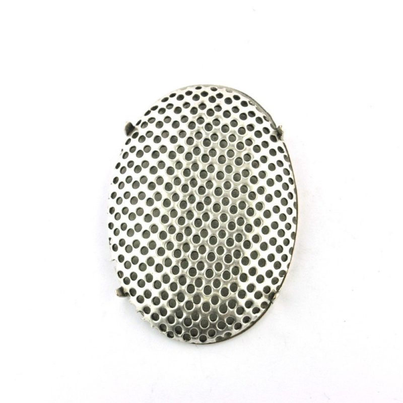 Oval Sieve Cabochon 32mm x 23mm Antique Silver* - Image 2