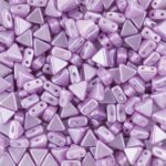 Pastel Lilac Kheop Par Puca two hole triangle beads