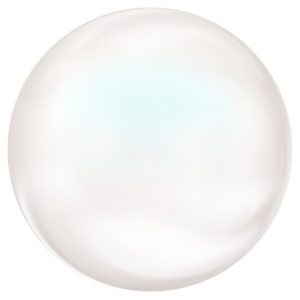 8mm Preciosa Pearlescent White pearls