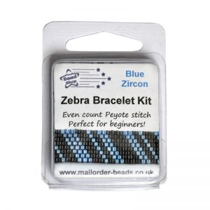 Blue Zircon Zebra Peyote Kit