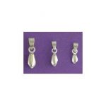 Pinch Bail Small Silver Plated