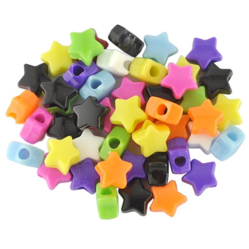 Opaque Star Bead Mix