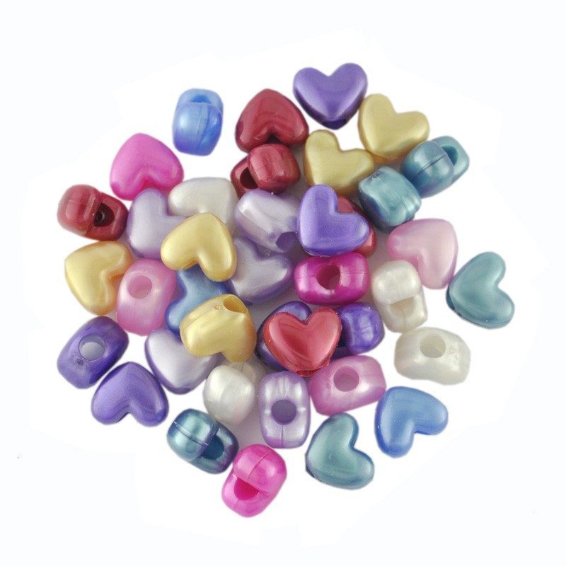 Pearl Heart Bead Mix