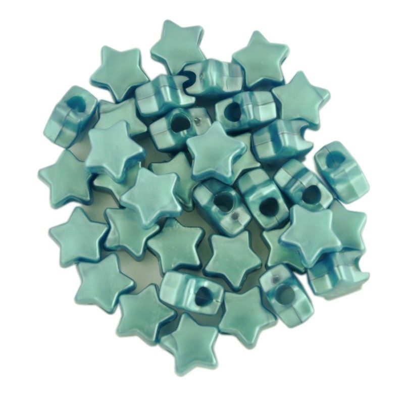 Pearl Star Bead Teal