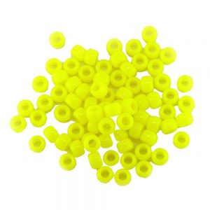 Opaque Pony Bead Neon Yellow