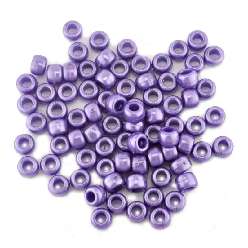 Pearl Pony Bead Purple