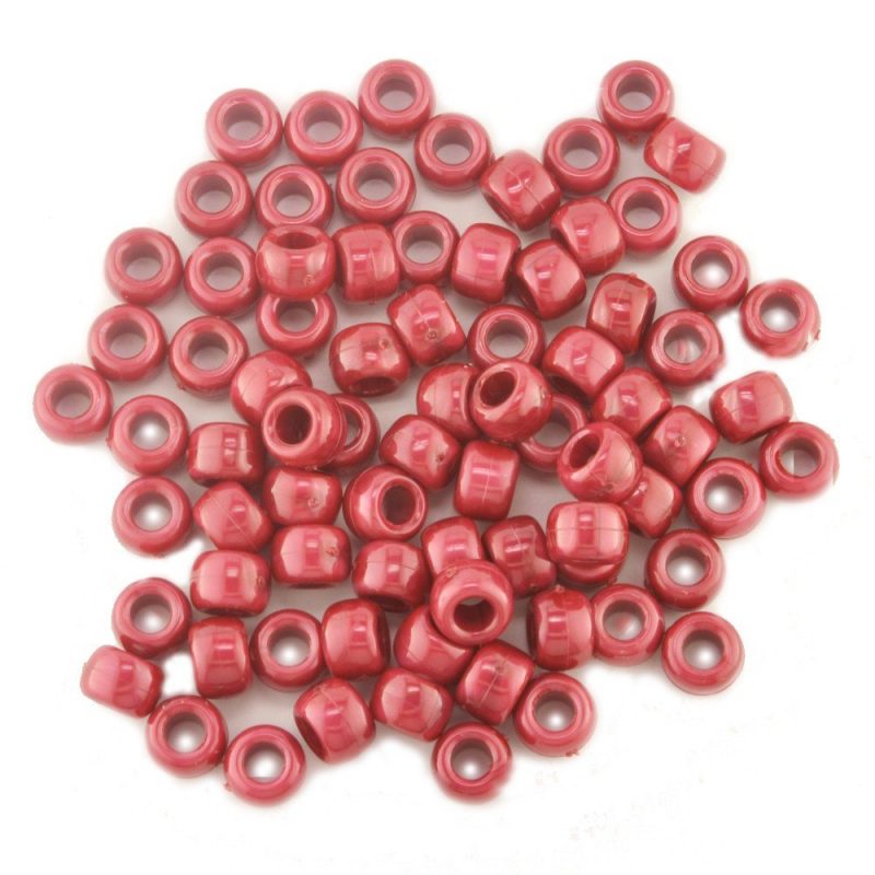 Pearl Pony Bead Red