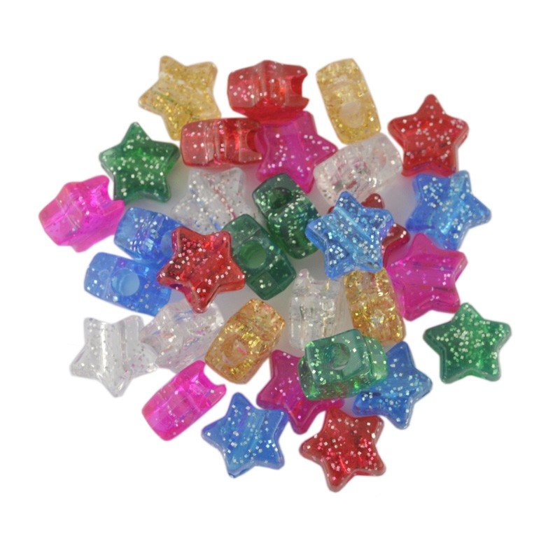 Sparkle Star Bead Mix - The Bead Shop Nottingham Ltd