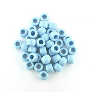 Opaque Pony Bead Light Blue