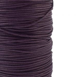 2mm Waxed Cotton Cord Purple - 1m