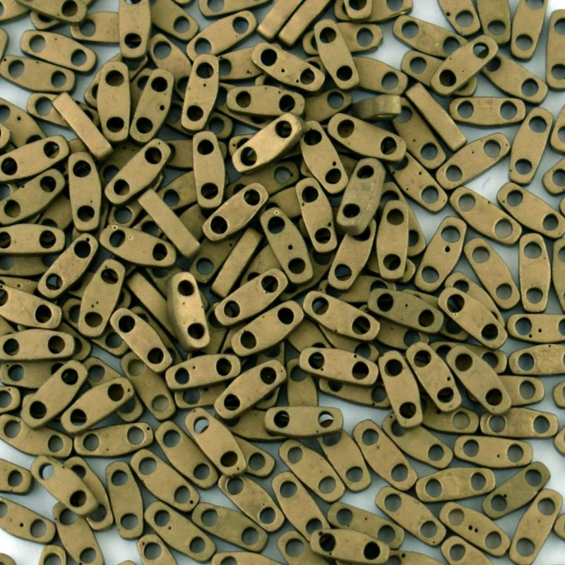 QTL2006 Matte Gold Miyuki Quarter Tila Beads