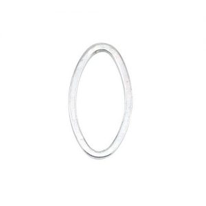 Quicklink Large Oval Silver Plated