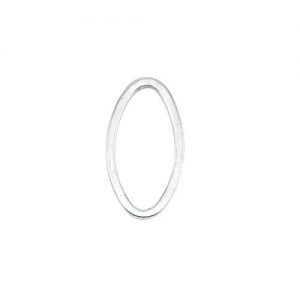 Quicklink Medium Oval Silver Plated