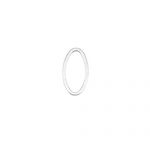 Quicklink Small Oval Silver Plated