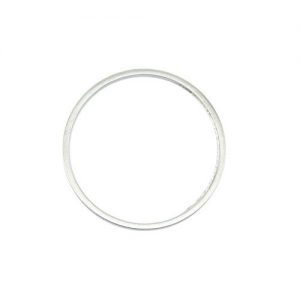 Quicklink Large Round Silver Plated